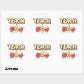 TEACH スティッカー ラウンドシール (シート)