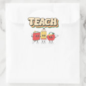 TEACH スティッカー ラウンドシール (バッグ)