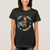 Teach Accept Love Understand Autism Support Autism Tシャツ (正面)