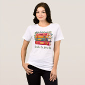 Teach As You Are Tee - 本と葉のTri-Blendシャツ トライブレンドTシャツ (正面全面)