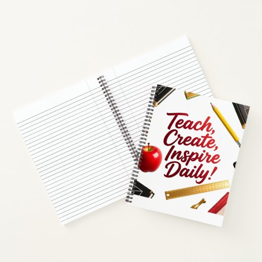 Teach, Create, Inspire Daily ノートブック (内部)