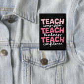 Teach Cute Teacher Life Education Inspirational  缶バッジ (インサイチュ)