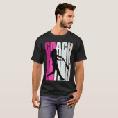 Teach Female Baseballteacher Master Coach Softball Tシャツ (正面フル)