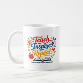 Teach - Inspire - Repeat  コーヒーマグカップ