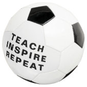 Teach Inspire Repeat Motivational Design サッカーボール (3/4)