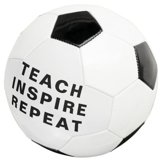 Teach Inspire Repeat Motivational Design サッカーボール (3/4)