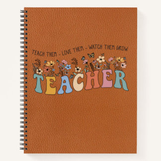Teach Love Grow – Personalized Teacher Notebook ノートブック