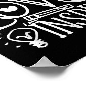 Teach Love Inse Retro Teacher Kids Back To School ポスター (角)