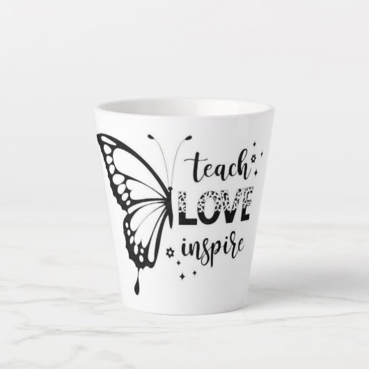 Teach Love Inspire コーヒーマグ カフェラテマグ (正面)