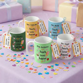 Teach Love Inspire - 名前入り先生グッズ コーヒーマグカップ