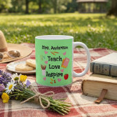 Teach Love Inspire - 名前入り先生グッズ コーヒーマグカップ