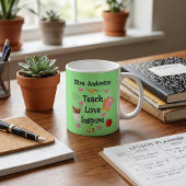 Teach Love Inspire - 名前入り先生グッズ コーヒーマグカップ