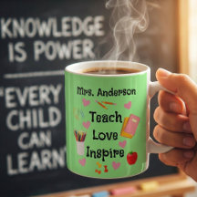Teach Love Inspire - 名前入り先生グッズ