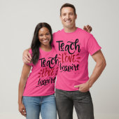 teach love inspire family tシャツ (ユニセックス)