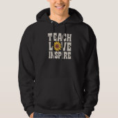 Teach Love Inspire SPED Teacher Speducator Special パーカ (正面)