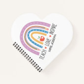 Teach Love Inspire Teacher ノートブック (正面)