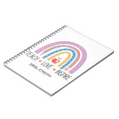 Teach Love Inspire Teacher ノートブック (左側)