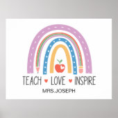Teach Love Inspire Teacher ポスター (正面)