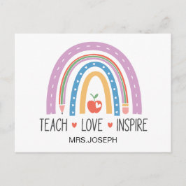 Teach Love Inspire Teacher ポストカード