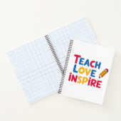 Teach Love Inspire Teacher Appreciation ノートブック (内部)