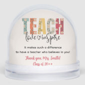 Teach Love Inspire Teacher Appreciation Photo (正面)