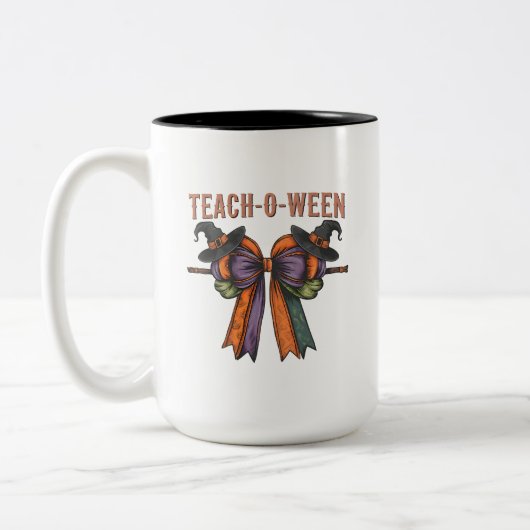 Teach-O-Ween Mug ツートーンマグカップ (左)