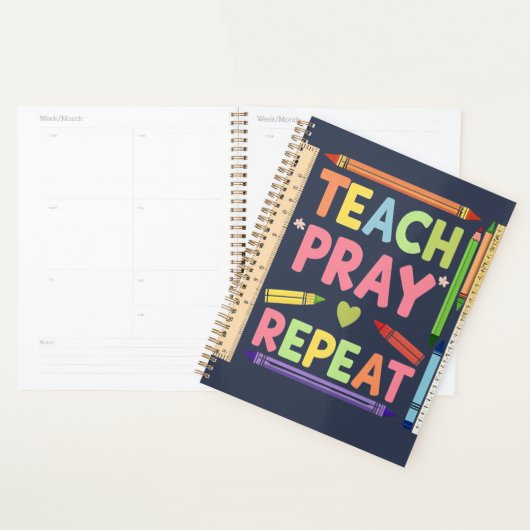 Teach Pray Repeat プランナー (ディスプレー)