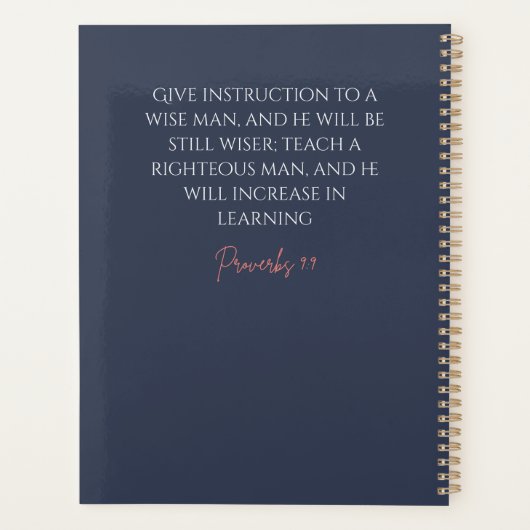 Teach Pray Repeat Planner プランナー手帳 (裏面)