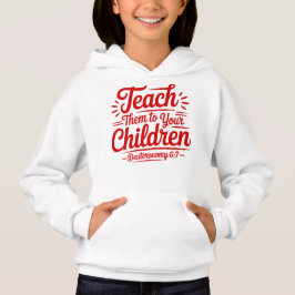 Teach Values Kids Hoodie Design