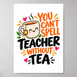 TeacherにはTeaがいる Teacherグッズ ポスター