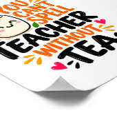 TeacherにはTeaがいる Teacherグッズ ポスター (角)