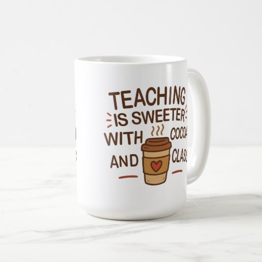 teacher コーヒーマグカップ (正面右)