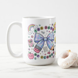 Teacher 100 Days of School Coffee Mug コーヒーマグカップ