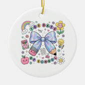 Teacher 100 Days of School Ornament セラミックオーナメント (正面)