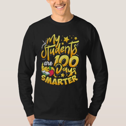 Teacher 100th Day Of School 100 Days Smarter_2 Tシャツ (正面)