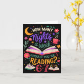 Teacher 67 How Many Nights A Week Should You Be Re カード (黄色い花)