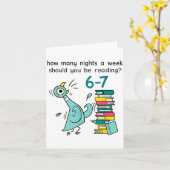 Teacher 67 How Many Nights A Week Should You Be Re カード (黄色い花)