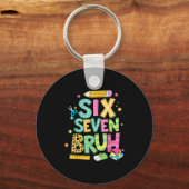 Teacher 67 School Six Seven Bruh Pencil Women Girl キーホルダー (正面)