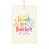 Teacher Air Freshener – Thank You, Teacher! カーエアーフレッシュナー (正面)