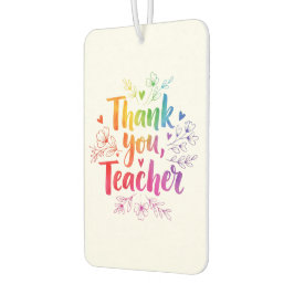 Teacher Air Freshener – Thank You, Teacher! カーエアーフレッシュナー