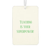 Teacher Air Freshener – Thank You, Teacher! カーエアーフレッシュナー (裏面)