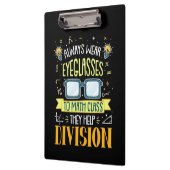 Teacher Always Wear Eyeglasses To Math Class クリップボード (左)