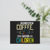 Teacher And Coffee ポストカード (スタンド正面)