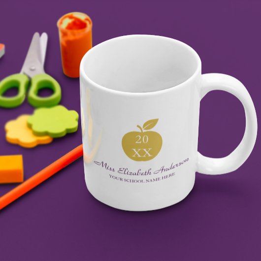 Teacher Apple Graduation コーヒーマグカップ