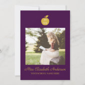 Teacher Apple Graduation 案内状 (正面)