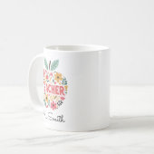 Teacher Apple Mug – Classic Red Apple コーヒーマグカップ (正面左)