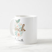 Teacher Apple Mug – Classic Red Apple コーヒーマグカップ (正面左)