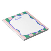 Teacher Appreciation Bold Color Border ノートパッド (アングル)