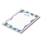 Teacher Appreciation Bold Color Border ノートパッド (回転)