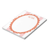 Teacher Appreciation Bold Color Border ノートパッド (回転)